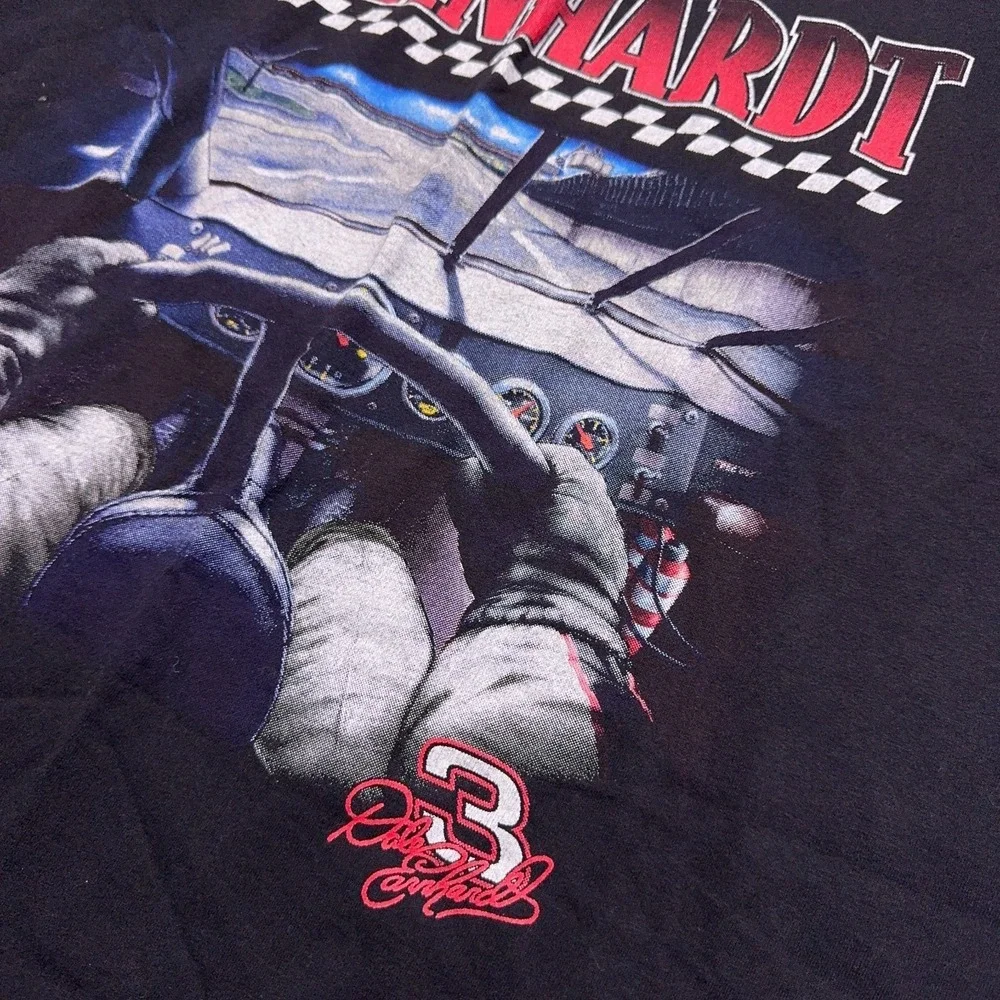 Vintage 90s Dale Earnhardt #3 Nascar T-Shirt Mens XL Black Nutmeg USA Made - Picture 3 of 8